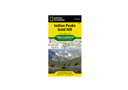 National Geographic National Geographic 102: Indian Peaks | Gold Hill Map