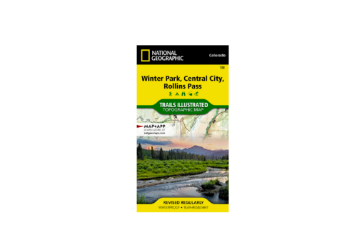 National Geographic National Geographic 103: Winter Park | Central City | Rollins Pass Map