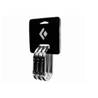 Black Diamond Oval Keylock Carabiners 3-Pack
