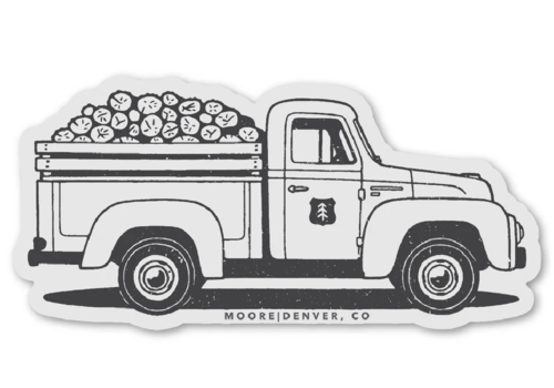 Moore Collection Moore Collection Lumber Truck Sticker