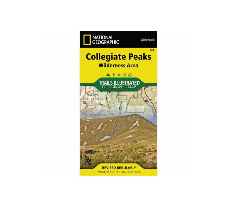 National Geographic 148: Collegiate Peaks Wilderness Map