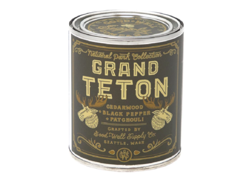 Good & Well Supply Co. Grand Teton National Park 1/2 Pint Candle - Cedarwood | Black Pepper | Patchouli