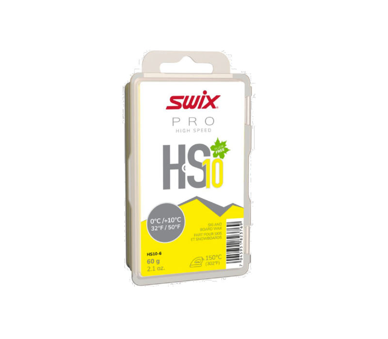 SWIX Fluorocarbon Universal Ski Wax HS10 Yellow