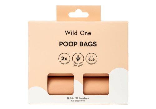 Wild One Eco-Friendly Dog Poop Bags - 12 Rolls