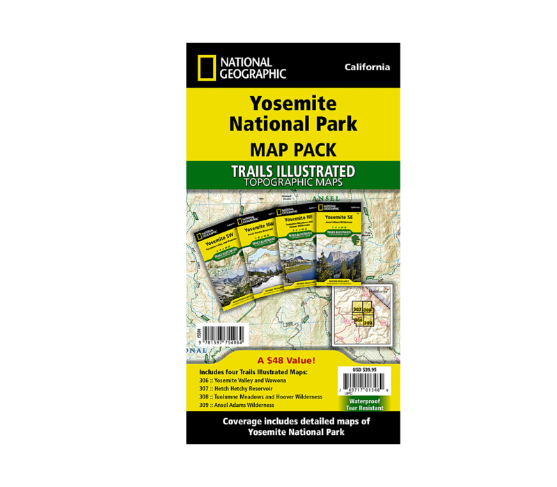 National Geographic Yosemite National Park Map Pack