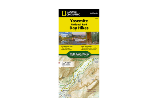 National Geographic National Geographic 1704: Yosemite National Park Day Hikes Map