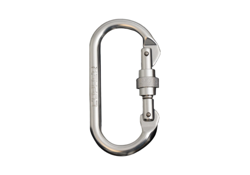 Cypher Oval Screw Gate Bright Carabiner