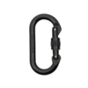 Cypher Oval Screw Gate Black Carabiner