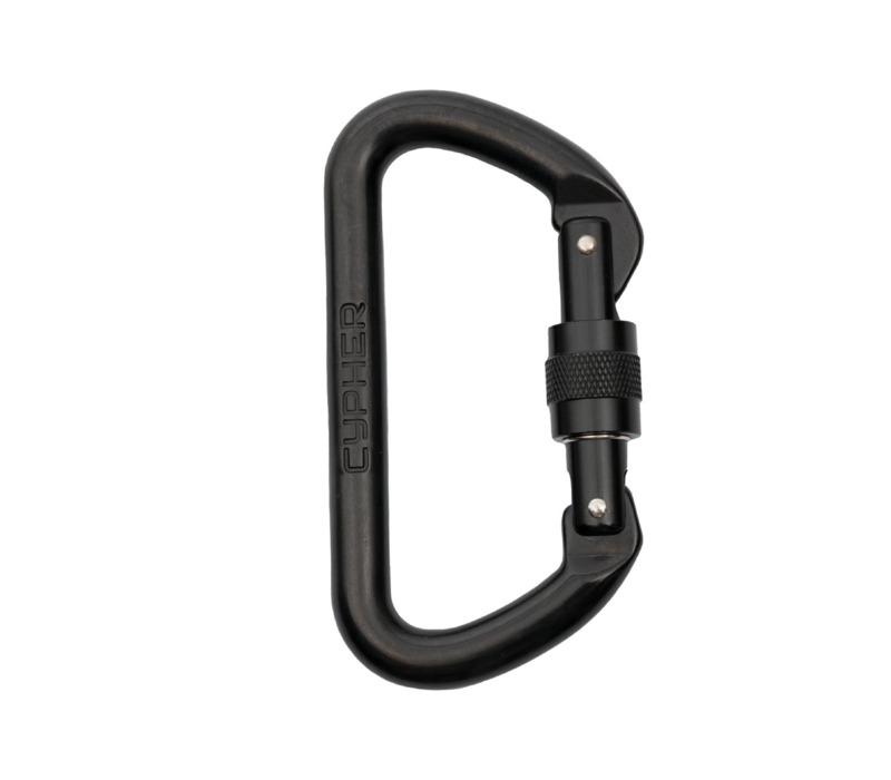 Cypher D Locking Screw Gate Carabiner