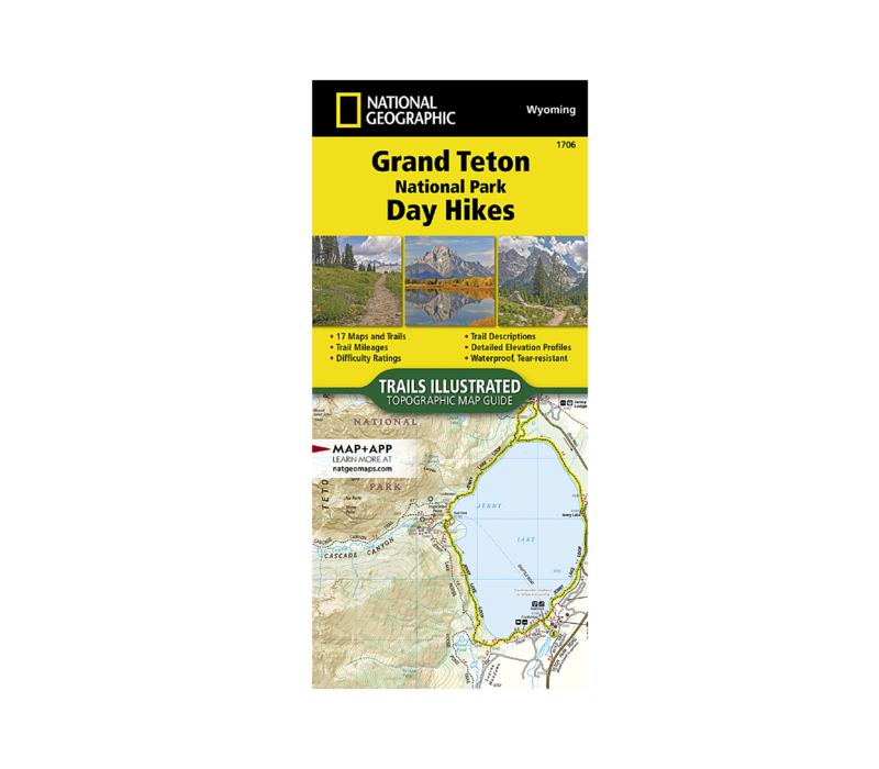 National Geographic Grand Teton National Park Day Hikes Map