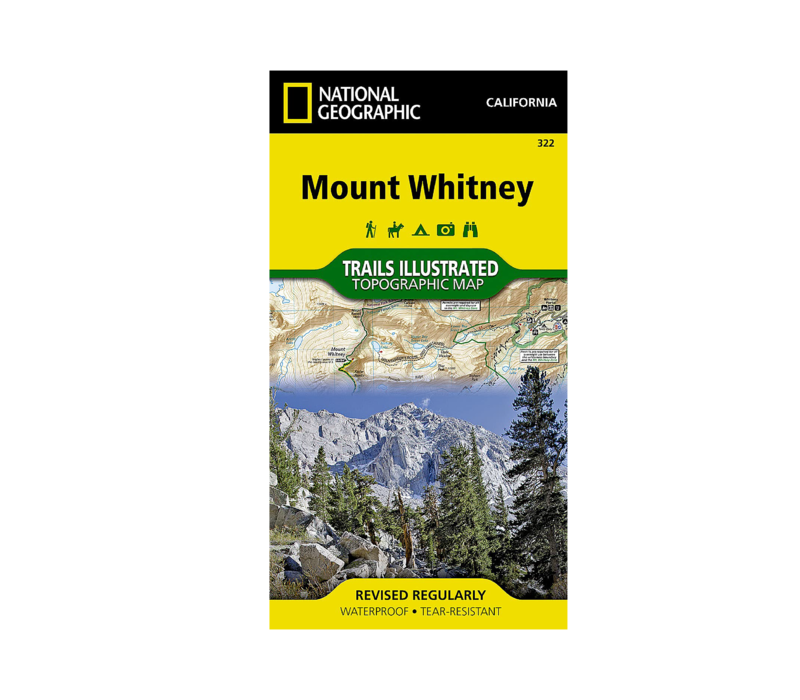 National Geographic 322: Mount Whitney Map