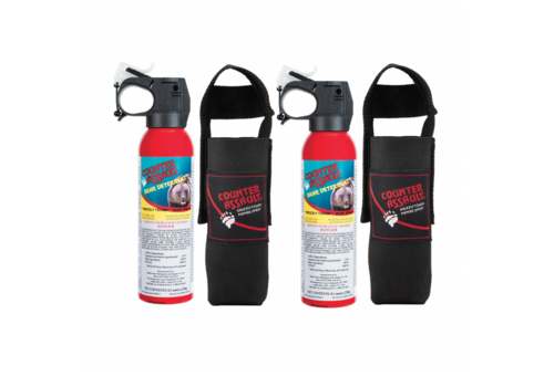 Counter Assault 8.1 oz Bear Spray Two Pack w' Holster