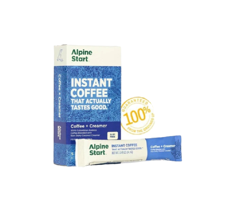 Alpine Start Instant Coffee + Creamer - 5 Pack