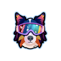 FERAL Vapor Dog Sticker