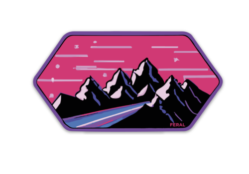 FERAL FERAL Vapor Mountains Sticker