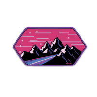 FERAL Vapor Mountains Sticker