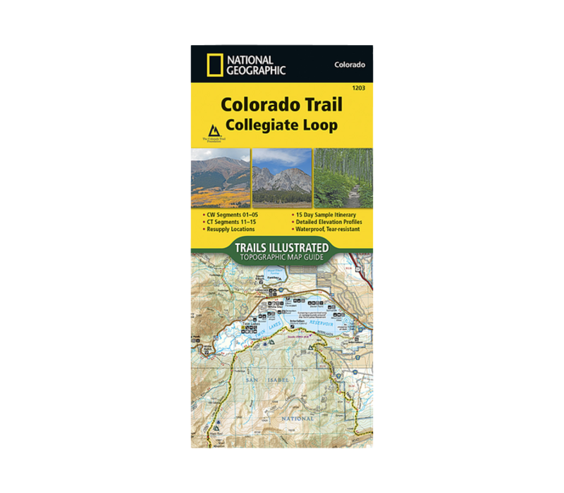 National Geographic 1203: Colorado Trail Collegiate Loop Map