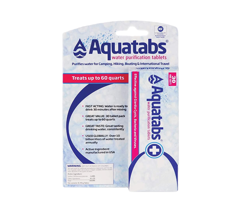 Aquatabs Water Purification Tablets 30 Pack