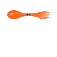 FERAL Logo Spork Orange