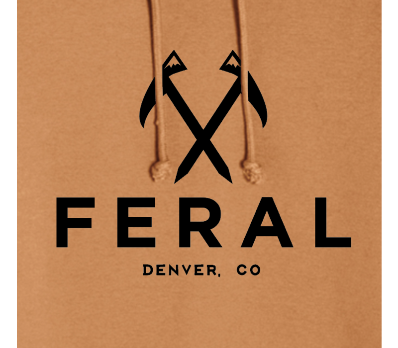 FERAL Denver Unisex Logo Hoodie Meerkat | Black