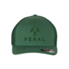 FERAL FERAL Logo Flexfit Embroidered Hat 6511 Evergreen | Evergreen
