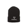 FERAL FERAL Classic Cuffed Logo Beanie Black | White