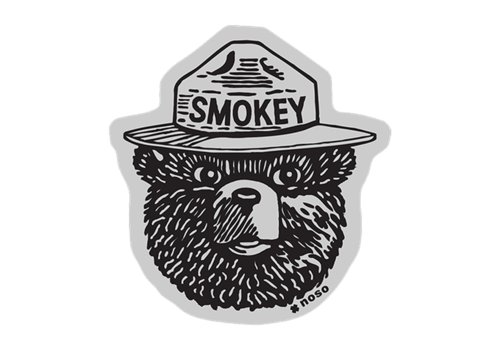 NoSo NoSo Smokey Bear Logo Gray Patch