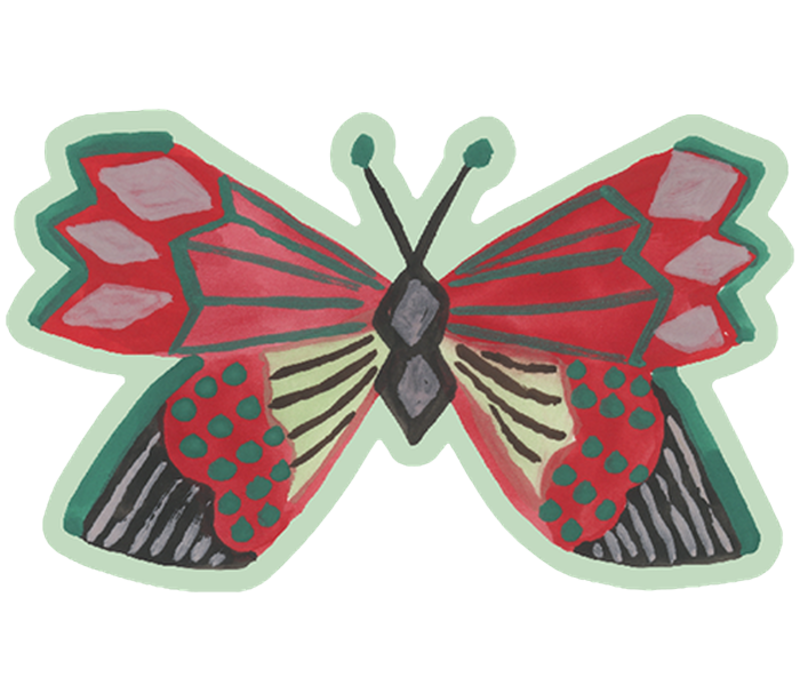 NoSo Red Butterfly by Nathalie Lete Patch