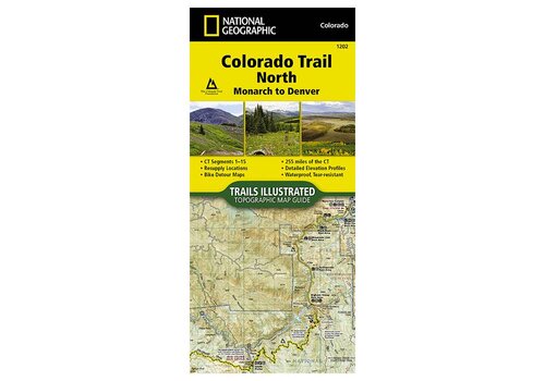 National Geographic National Geographic 1202: Colorado Trail North Monarch to Denver Map