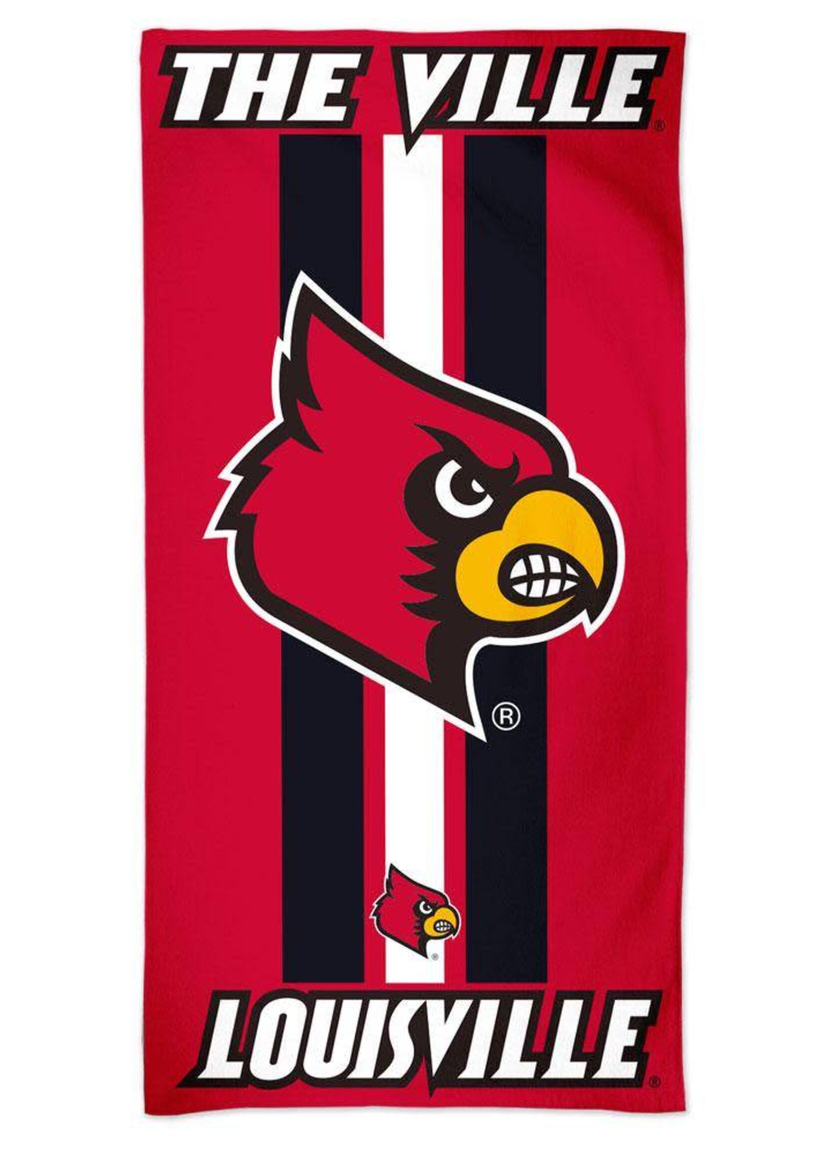 Wincraft Inc BEACH TOWEL, FIBER, RED/BLACK, 30x60, UL