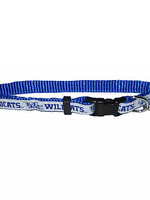 Pets First Co CAT COLLAR, ADJUSTABLE, WHITE/ROYAL, UK