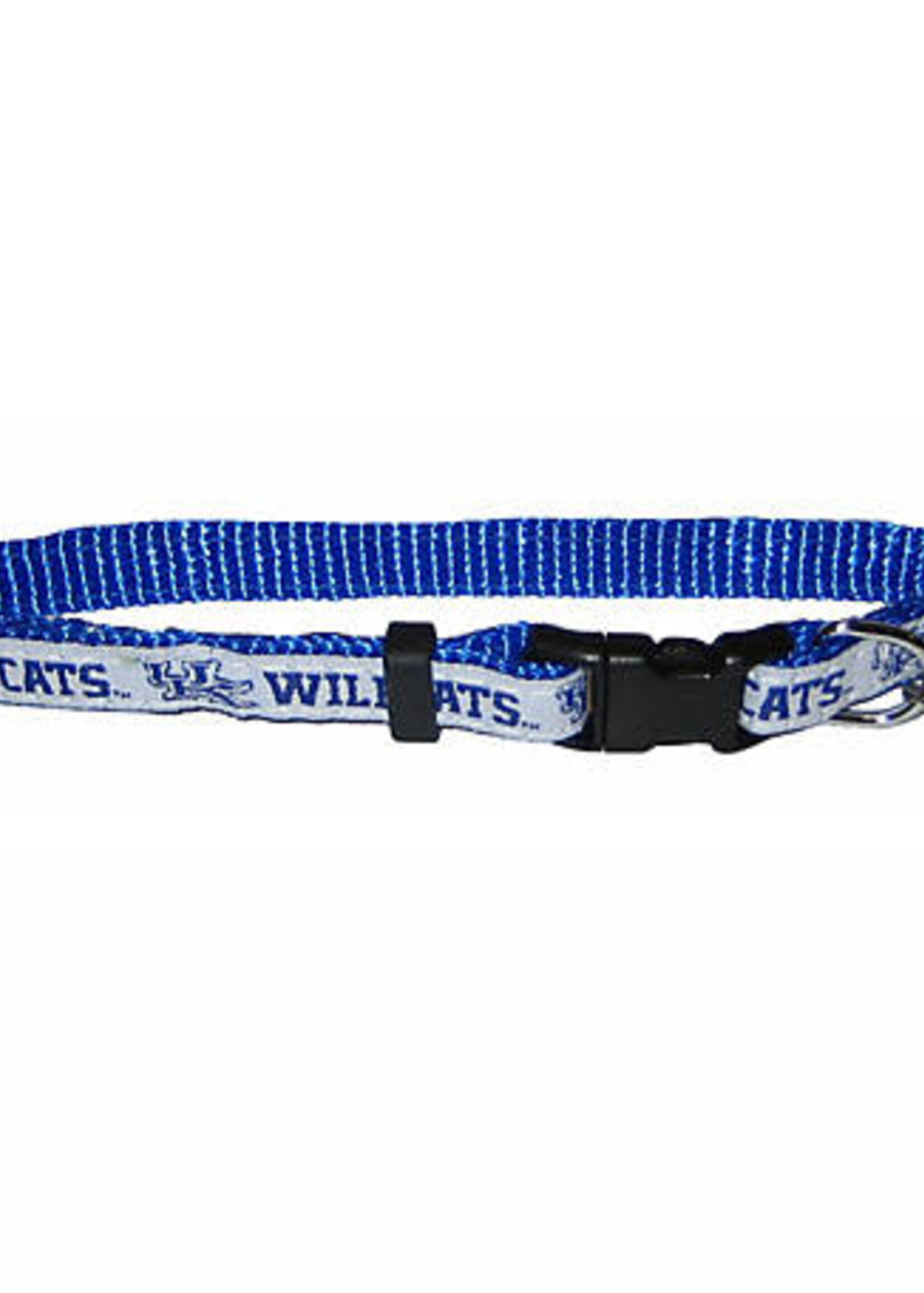 Pets First Co CAT COLLAR, ADJUSTABLE, WHITE/ROYAL, UK