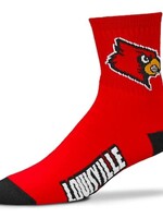 Bare Feet SOCKS, QUARTER, HEAD, RED, UL 10-13