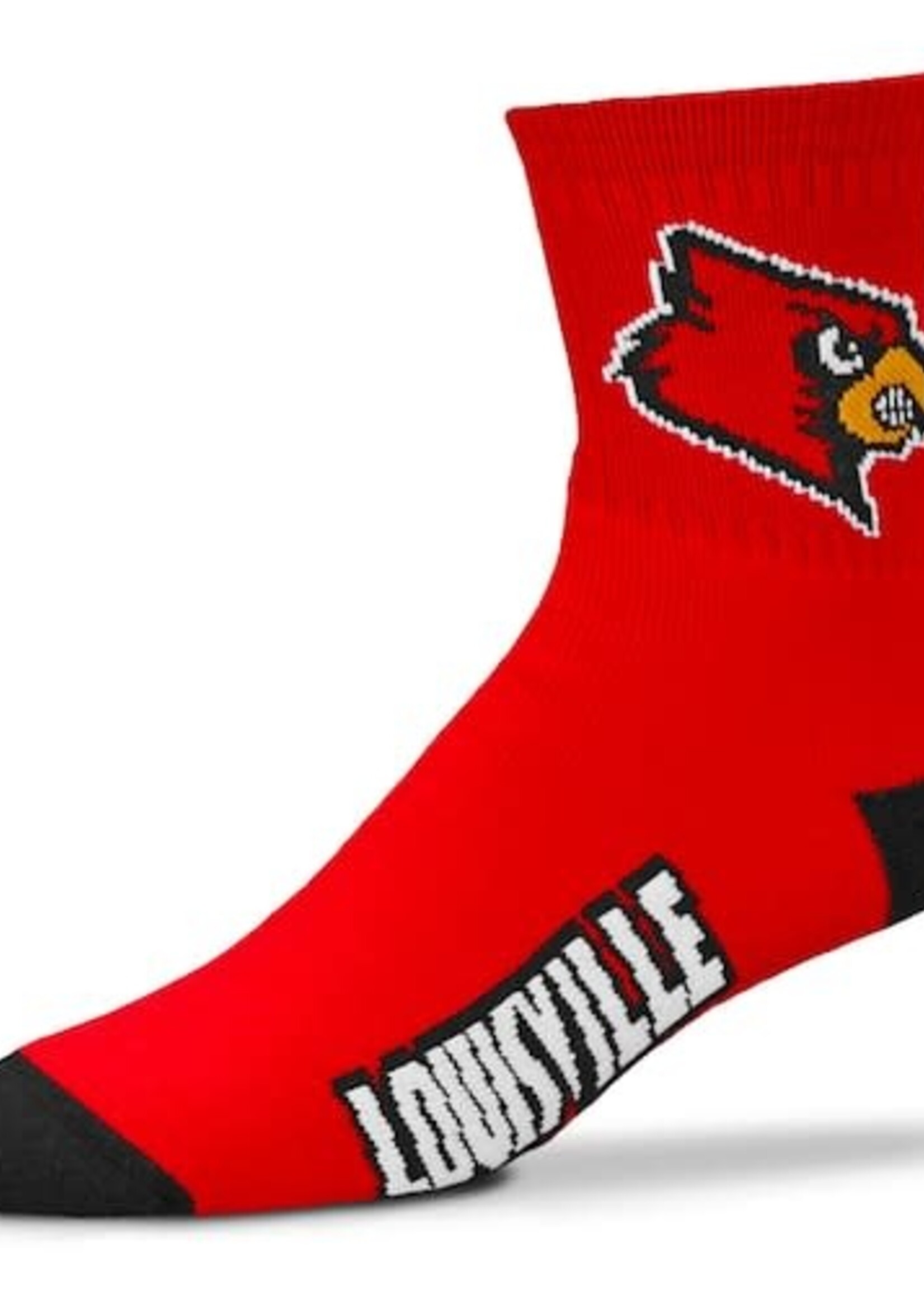 Bare Feet SOCKS, QUARTER, HEAD, RED, UL 10-13