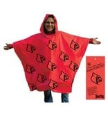 RAIN PONCHO, RED, UL