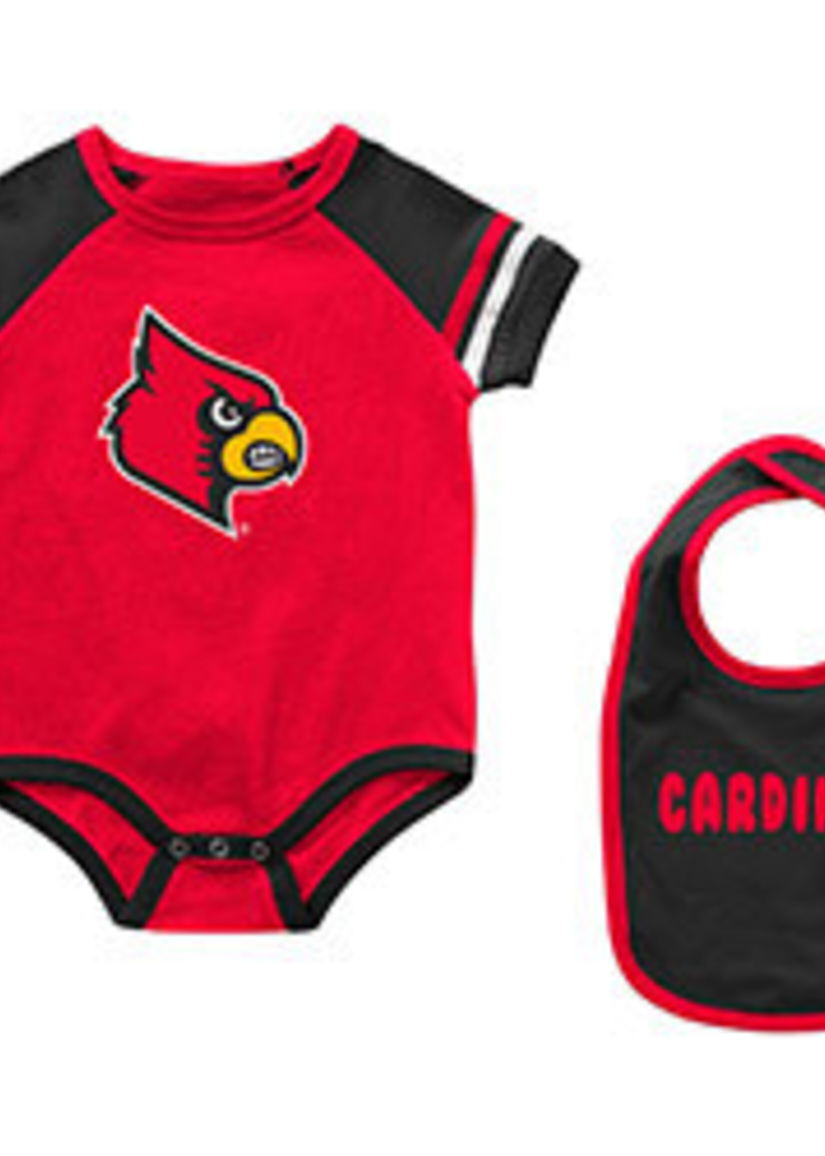 Colosseum Athletics ONESIE, INFANT, WARNER W/BIB, RED, UL