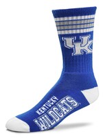 Bare Feet SOCKS, 4-STRIPE, ROYAL, 10-13, UK