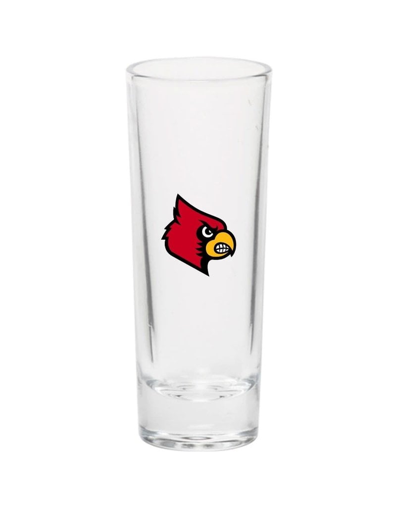 University of Louisville Shot Glass Cardinal Head Louisville