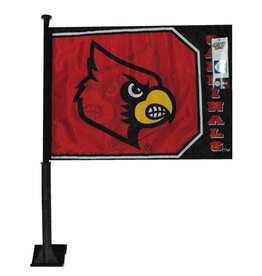 CAR FLAG-D, RED/BLACK, UL