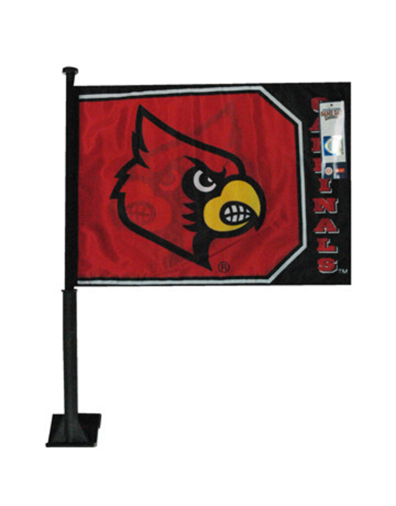 CAR FLAG-D, RED/BLACK, UL