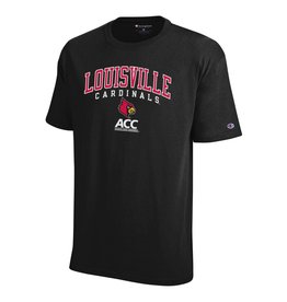 Louisville Cardinals Black Football Long Sleeve Tee Shirt by Champion