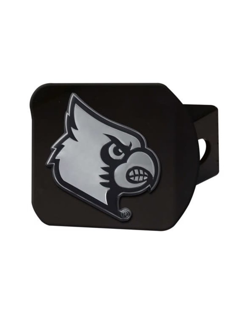 Louisville Cardinals Domed Logo Plastic Hitch Cover, Multicolor
