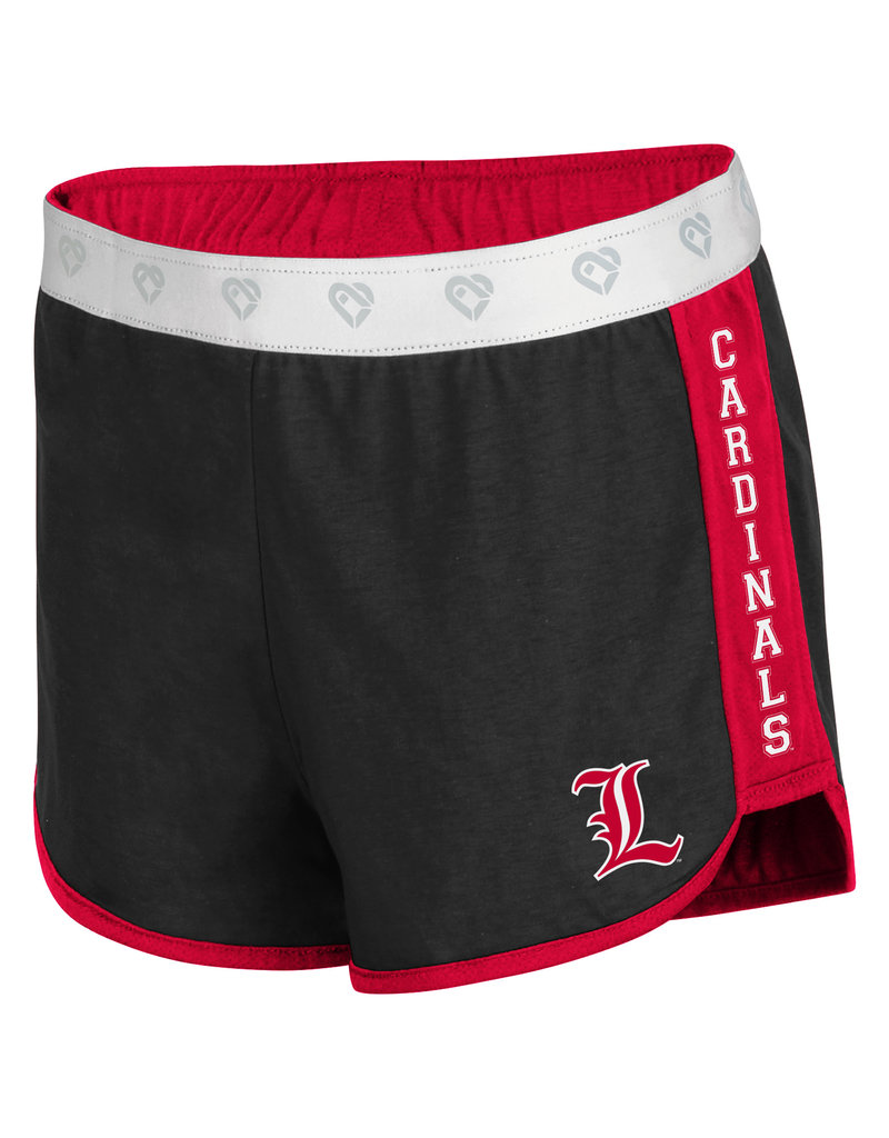 Louisville Cardinals Colosseum GIRLS Neon SS T-Shirt & Athletic Shorts Set  (M)