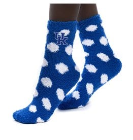 SOCKS, FUZZY, POLKA DOT, UK