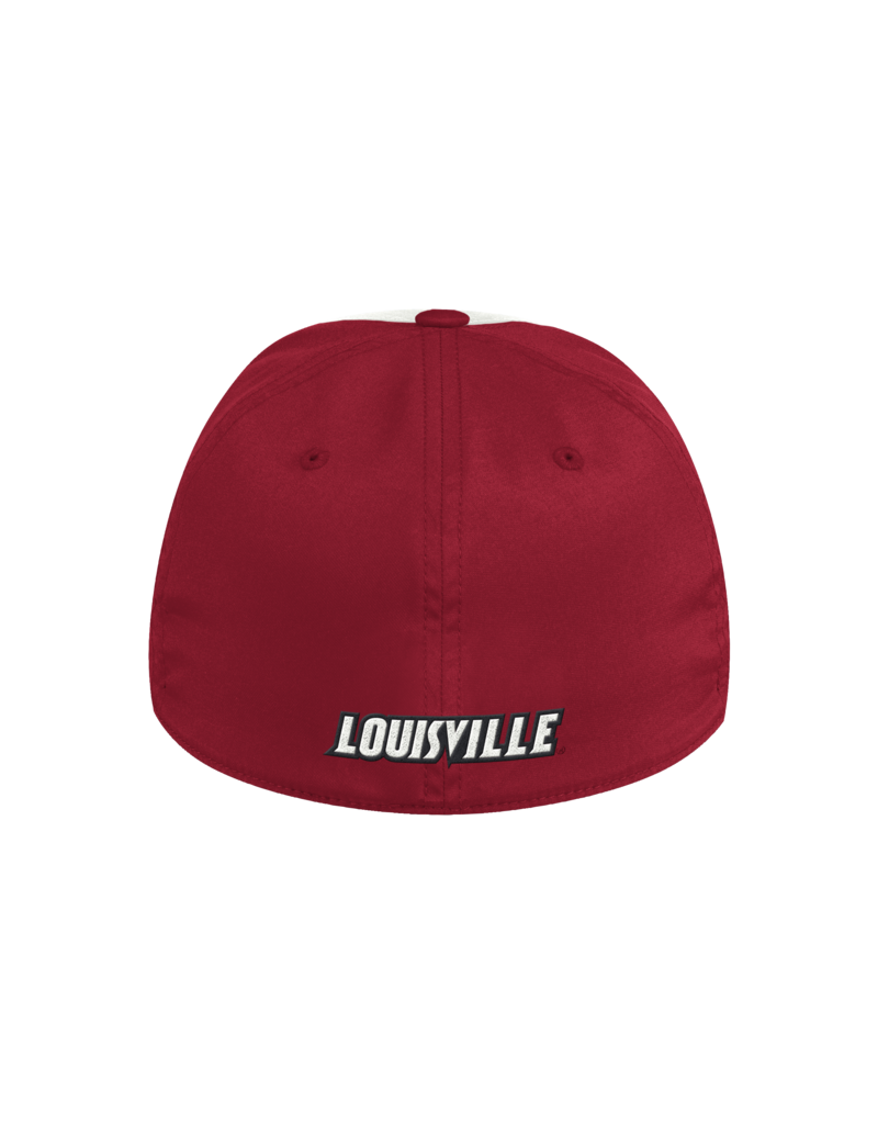 Adidas Louisville Cardinals Mens Black Coach Structured Flex Hat