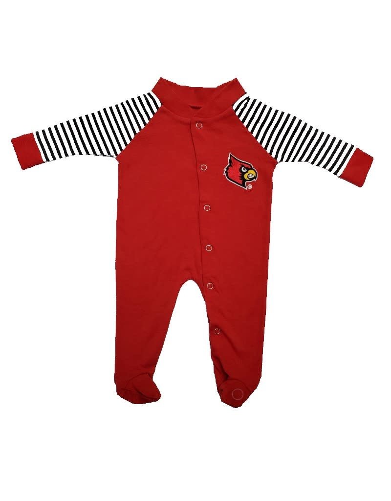 Little King SLEEPER, INFANT, LS, FOOTED, STRIPED, UL