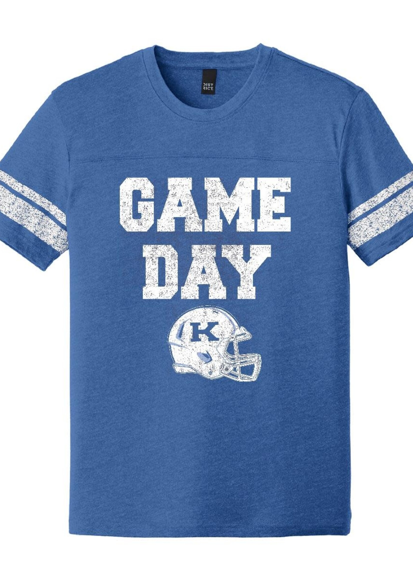 HOMETOWN DISTRIBUTION TEE, SS, GAMEDAY HELMET, ROYAL, UK