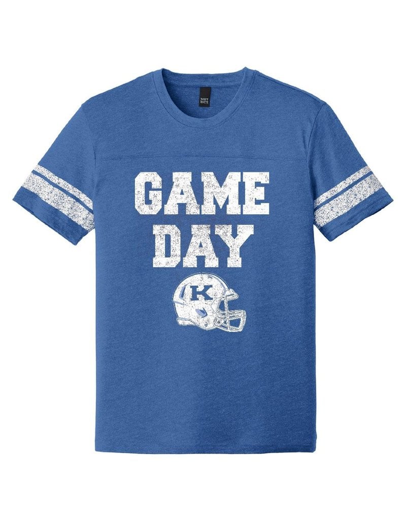 HOMETOWN DISTRIBUTION TEE, SS, GAMEDAY HELMET, ROYAL, UK