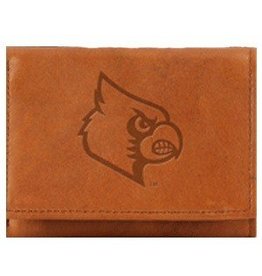 Rico Industries WALLET, TRI-FOLD, LEATHER, BROWN, UL