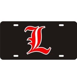 Laser Magic-Wincraft LICENSE PLATE, RED L, BLACK, UL